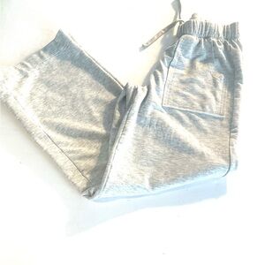 Yogalicious Light Gray Track Joggers with Elastic Waist
